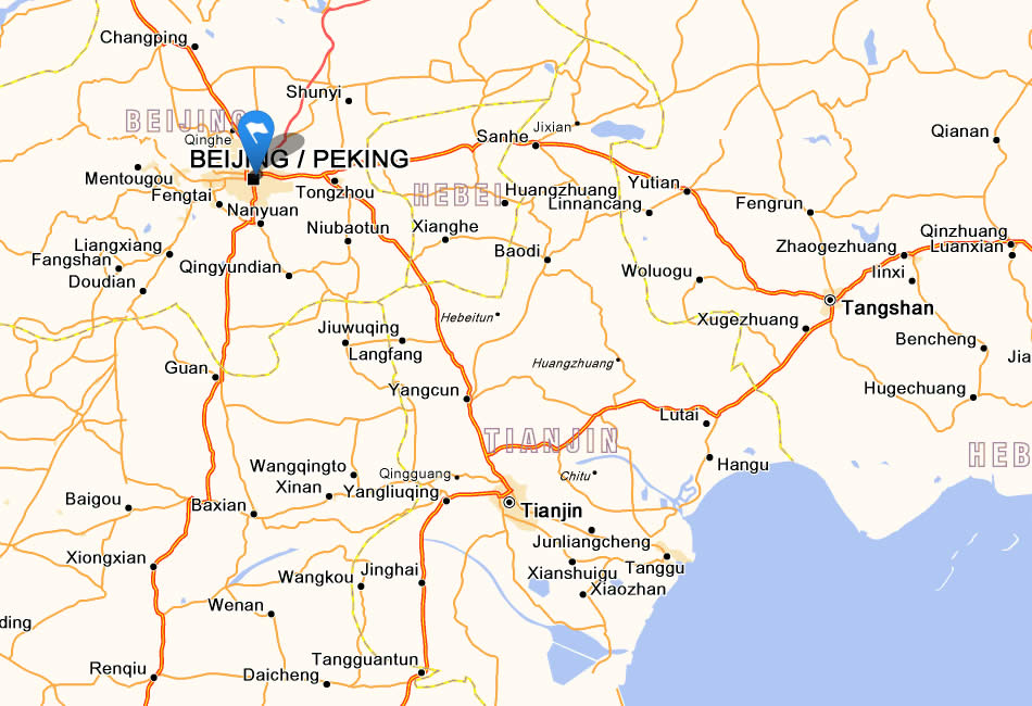 downtown beijing map